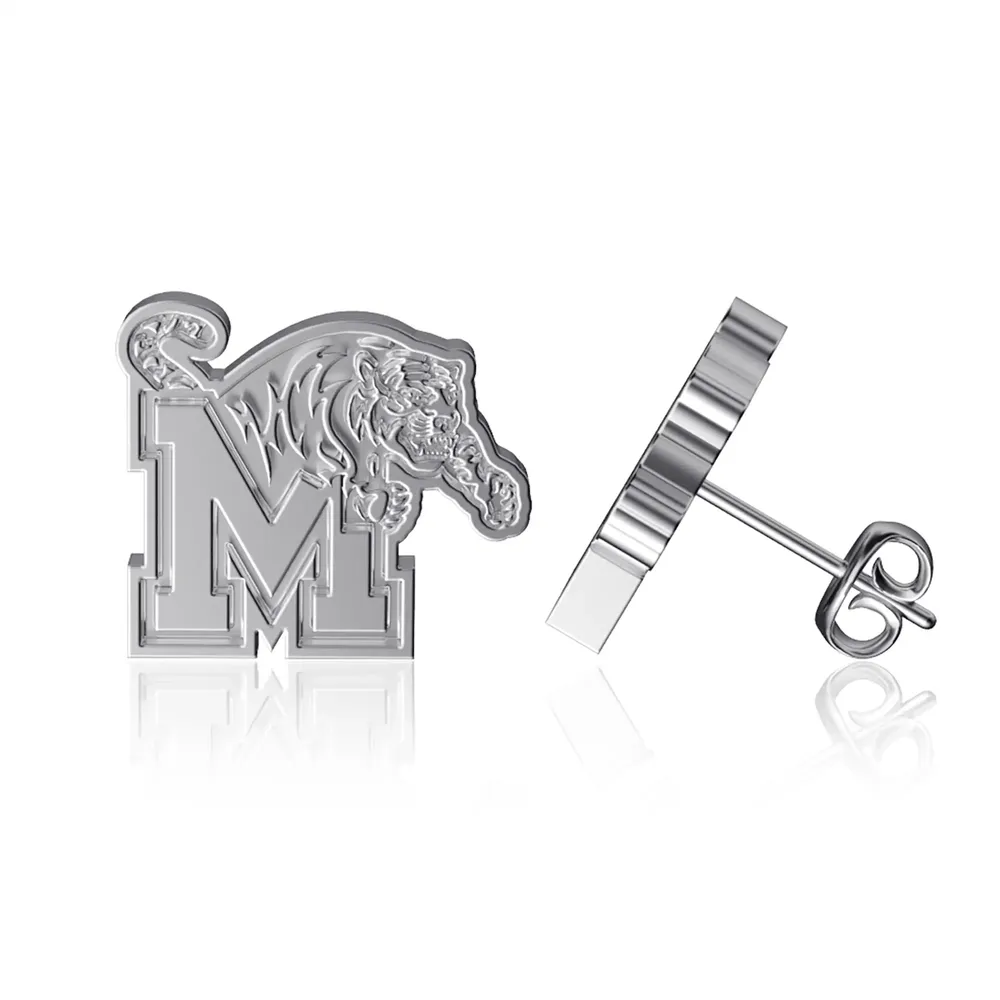 Dayna Designs Memphis Tigers Boucles d'oreilles en argent avec logo de l'équipe