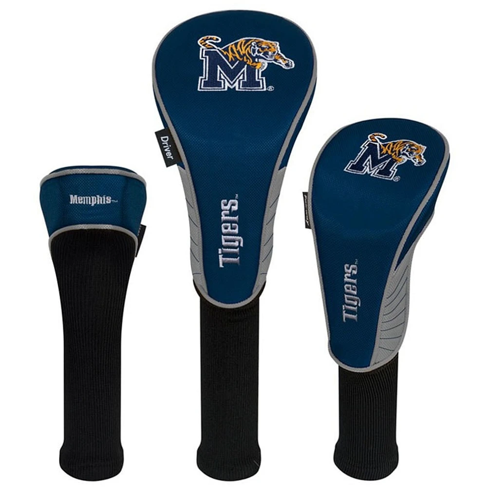 Memphis Tigers Driver Fairway & Hybrid Headcovers Set