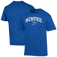Men's Champion  Royal Memphis Tigers Arch Over Logo T-Shirt
