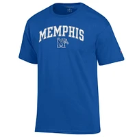 Men's Champion  Royal Memphis Tigers Arch Over Logo T-Shirt