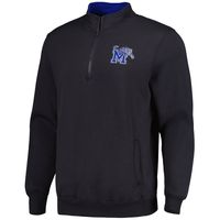 Men's Colosseum Charcoal Memphis Tigers Tortugas Logo Quarter-Zip Jacket