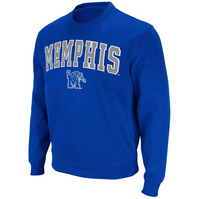 Colosseum Royal Memphis Tigers Arch & Logo Tackle Twill Pullover Homme