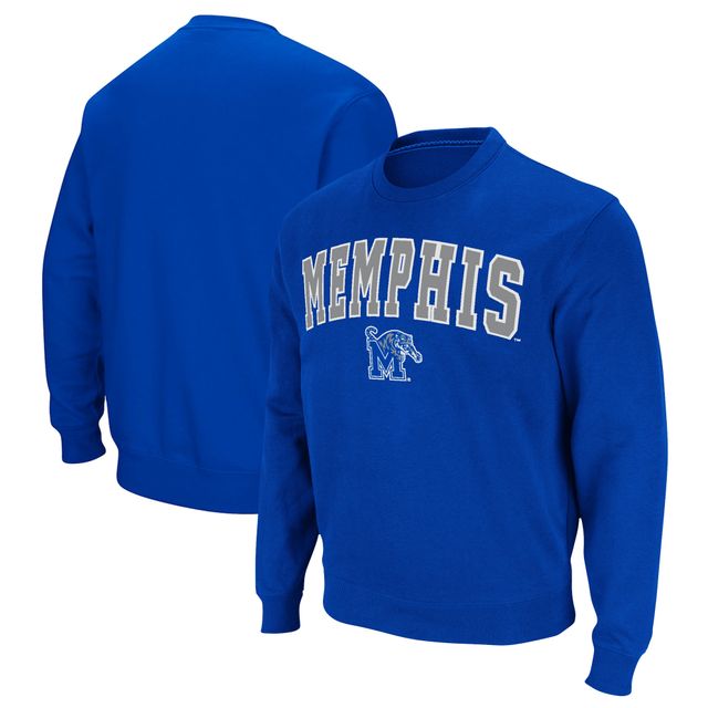 Colosseum Royal Memphis Tigers Arch & Logo Tackle Twill Pullover Homme