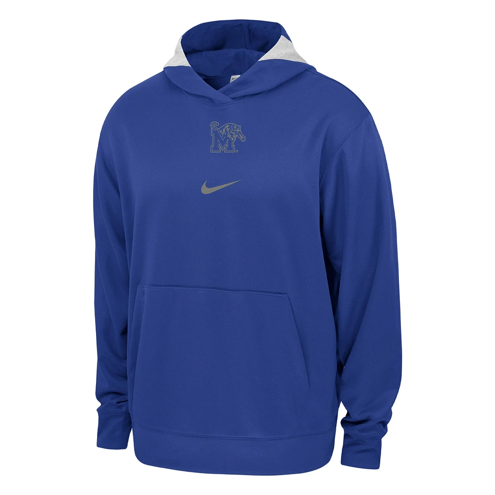 Sweat à capuche Nike Royal Memphis Tigers Basketball Spotlight Performance pour homme