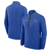 Haut à glissière quart de tour Nike Royal Memphis Tigers Coaches Courtside Basketball Victory Performance pour homme