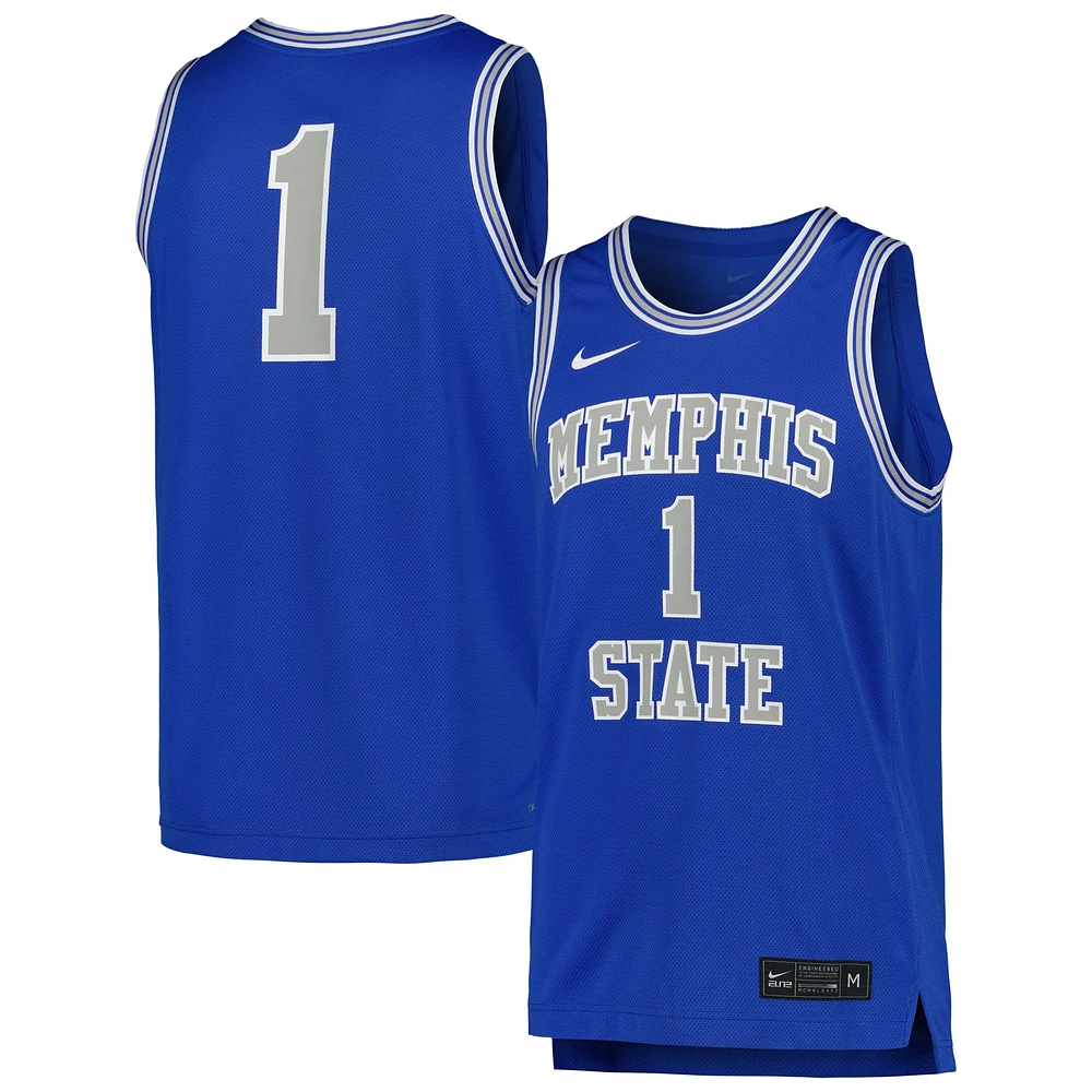 Maillot de basket-ball réplique Nike Royal Memphis Tigers pour homme