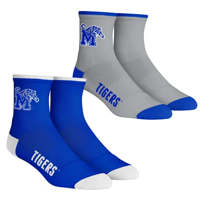Memphis Tigers Rock Em Socks Core Team 2-Pack Quarter Length Sock Set