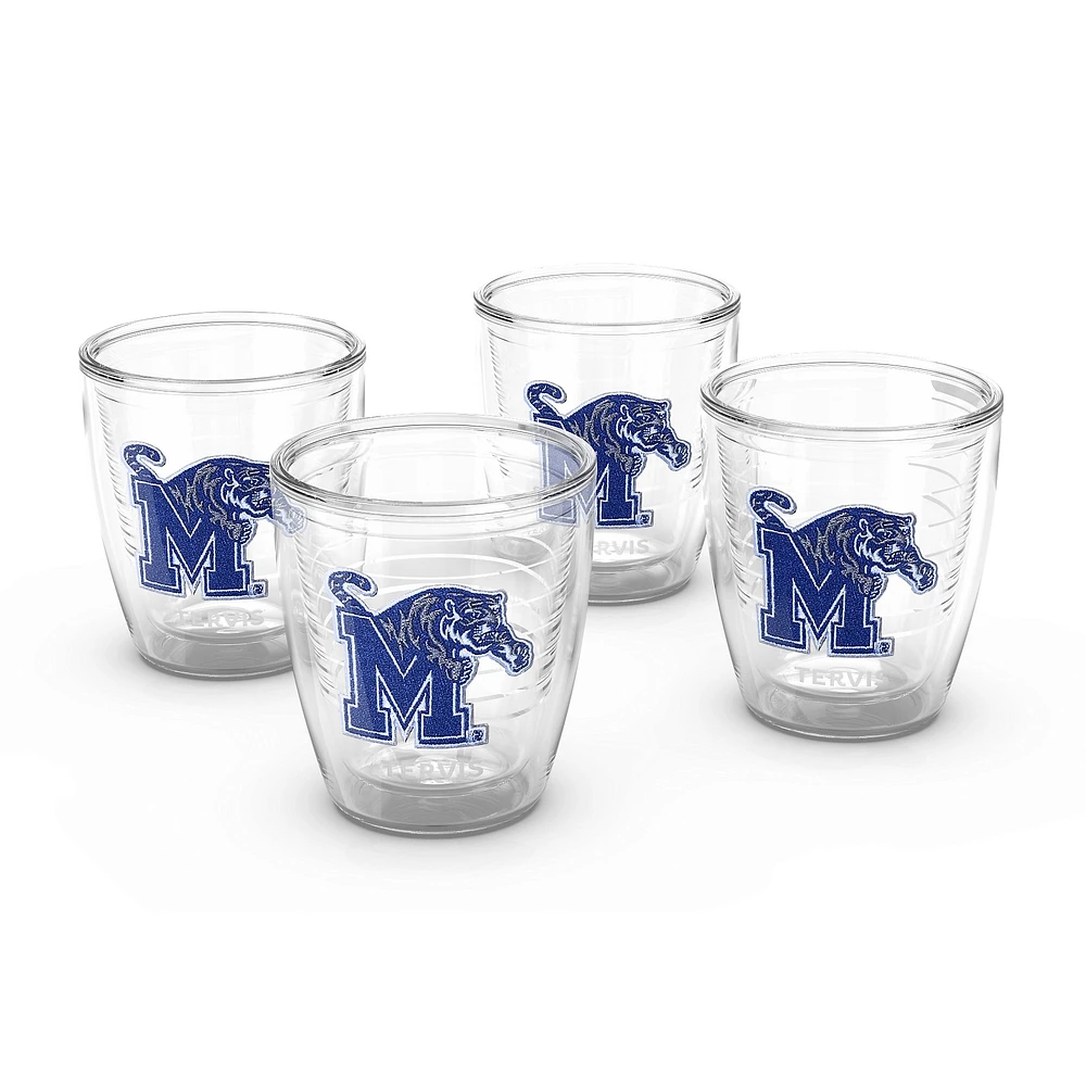 Tervis Memphis Tigers 4-Pack 12oz. Ensemble de gobelets emblème