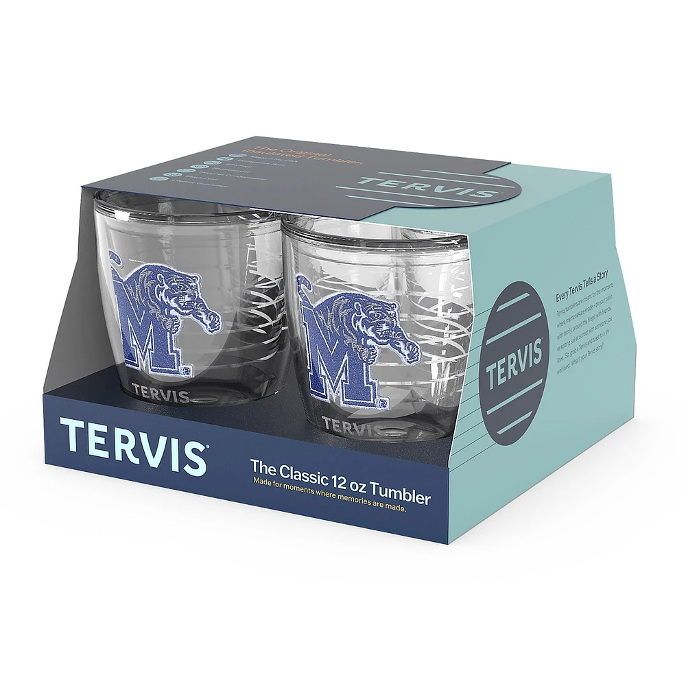 Tervis Memphis Tigers 4-Pack 12oz. Ensemble de gobelets emblème