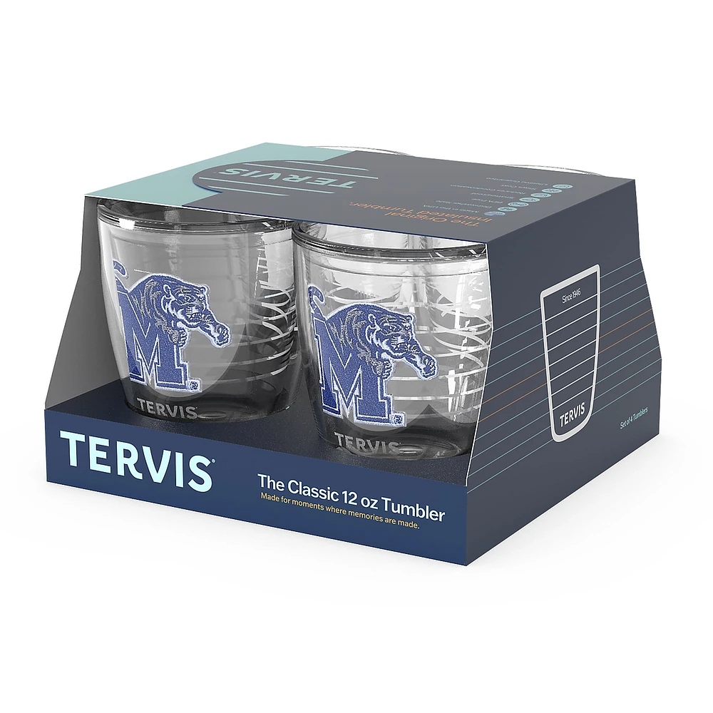 Tervis Memphis Tigers 4-Pack 12oz. Emblem Tumbler Set