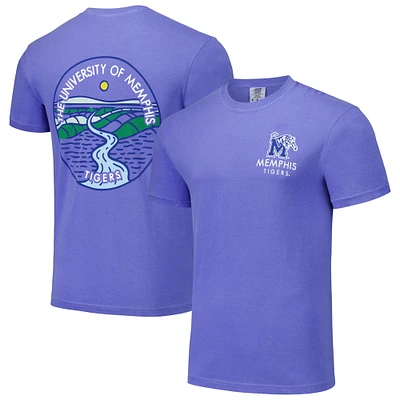 Unisex Royal Memphis Tigers Scenic Comfort Colors T-Shirt