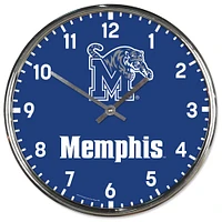 WinCraft Memphis Tigers Horloge murale chromée