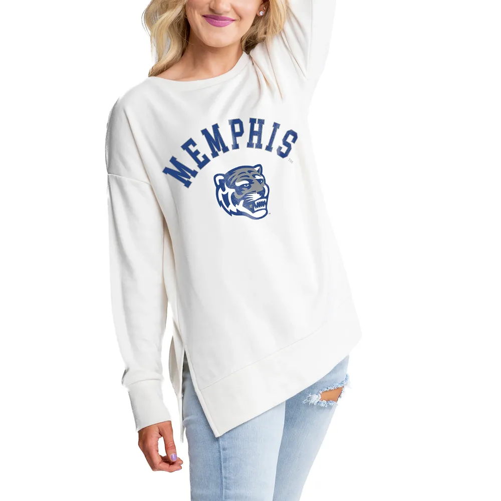 Ole Miss Rebels Gameday Couture Women's Side-Slit French Terry Crewneck  Sweatshirt - Gray