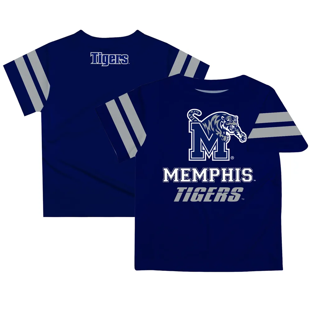 Women's Tiny Turnip Navy Detroit Tigers Base Stripe T-Shirt