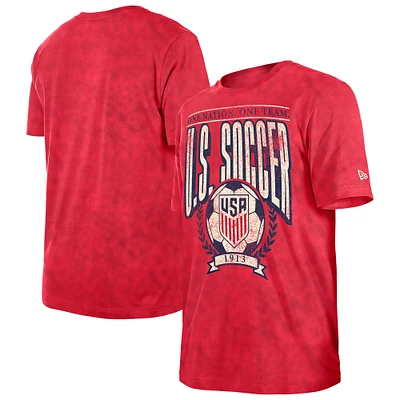 T-shirt rouge rétro USMNT 5th & Ocean by New Era pour homme