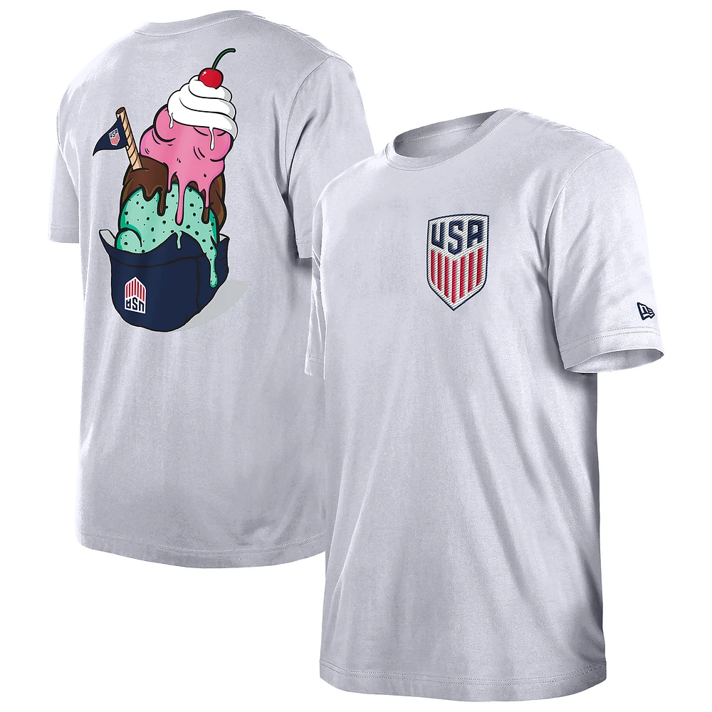 Men's 5th & Ocean by New Era White USMNT Gameday T-Shirt