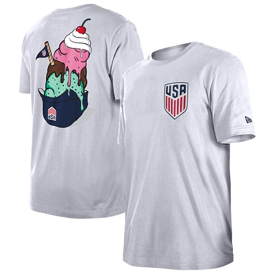 Men's 5th & Ocean by New Era  White USMNT Gameday T-Shirt