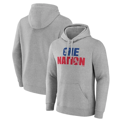 Men's Fanatics  Gray St. Louis Blues Cardinals One Nation Pullover Hoodie