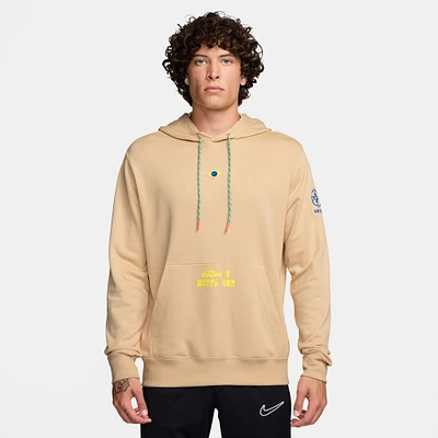 Sweat à capuche en molleton Nike Tan Brazil National Team Club pour homme et femme