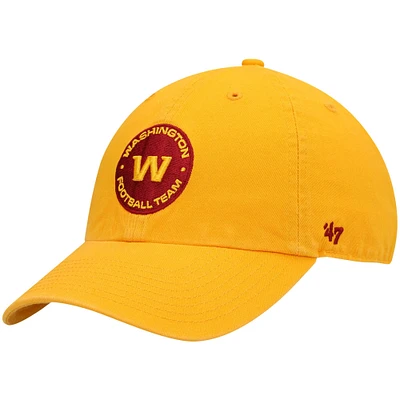 Casquette ajustable de nettoyage secondaire de l'équipe de football de Washington '47 Gold pour hommes