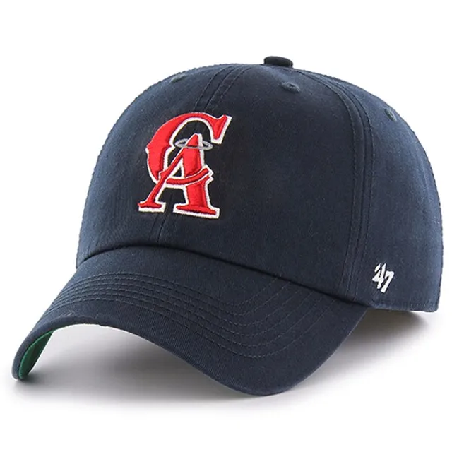 Men's Fanatics Branded Gray California Angels Cooperstown Collection Core  Flex Hat