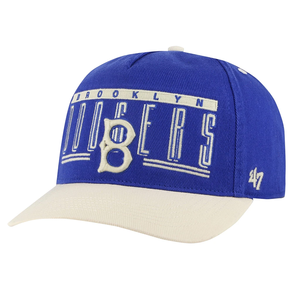 Men's '47 Royal Brooklyn Dodgers  Double Headed Baseline Hitch Adjustable Hat