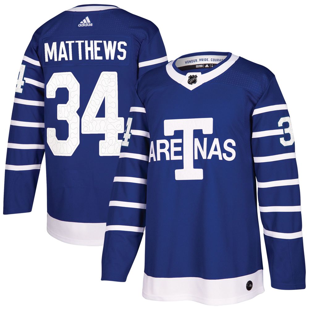 Men's Toronto Arenas Auston Matthews adidas Blue Authentic - Player Jersey