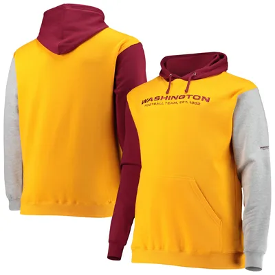 Washington Football Team Fanatics Branded Tri-Blend Primary Logo Hoodie T- Shirt - Burgundy