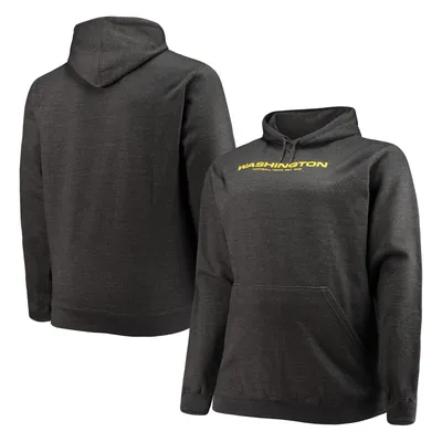 Men's Nike Black Washington Commanders Wordmark Performance Pullover Hoodie