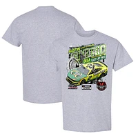 Men's Checkered Flag Sports Heather Gray Austin Cindric Jack Link's 500 Race Winner T-Shirt
