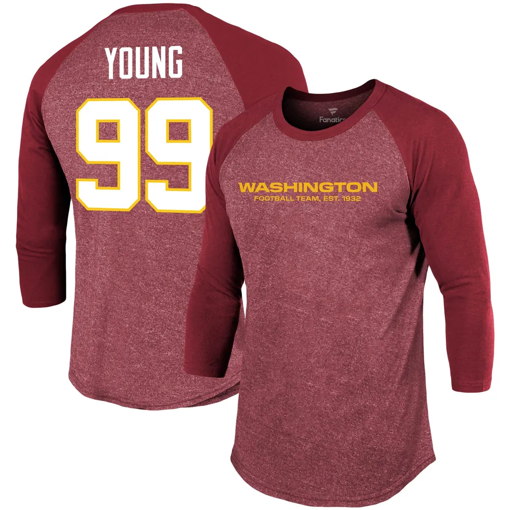 Women's Chase Young Burgundy Washington Football Team Player Jersey