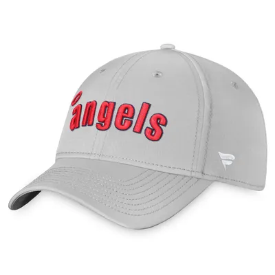 Los Angeles Angels Fanatics Branded Side Patch Snapback Hat - Khaki/Brown