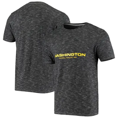 Men's Fanatics Branded Heathered Charcoal Washington Football Team Primary Logo Space Dye T-Shirt