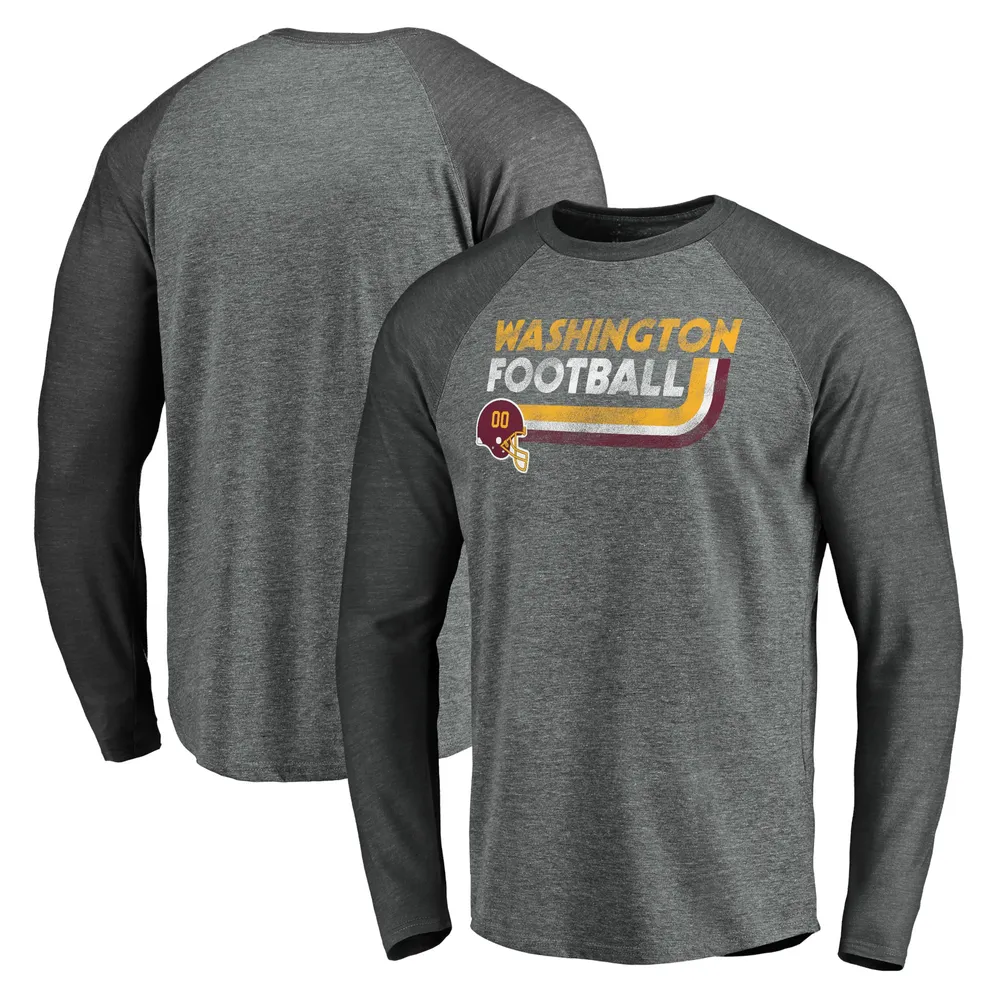 Las Vegas Raiders Fanatics Branded Washed Primary Long Sleeve T-Shirt -  Heather Charcoal
