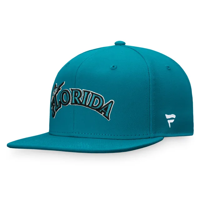 Men's Fanatics Branded Black/Blue Miami Marlins Core Flex Hat