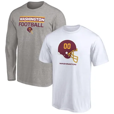 Men's Fanatics Branded Burgundy Washington Football Team Front Runner Long Sleeve T-Shirt