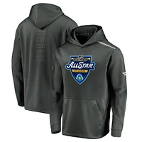 Sweat à capuche Fanatics pour homme, couleur charbon, Match des étoiles de la LNH 2020, Rinkside