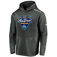 Sweat à capuche Fanatics pour homme, couleur charbon, Match des étoiles de la LNH 2020, Rinkside