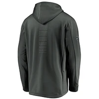 Sweat à capuche Fanatics pour homme, couleur charbon, Match des étoiles de la LNH 2020, Rinkside