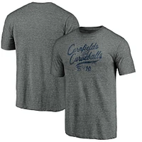 Fanatics pour hommes gris New York Yankees contre Chicago White Sox 2021 Field of Dreams Cornfields & Curveballs T-shirt triple mélange