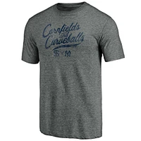 Fanatics pour hommes gris New York Yankees contre Chicago White Sox 2021 Field of Dreams Cornfields & Curveballs T-shirt triple mélange