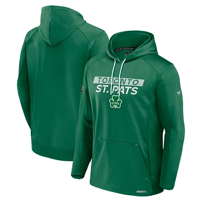 Men's Fanatics  Kelly Green Toronto Maple Leafs Authentic Pro Alternate Fleece Pullover Hoodie