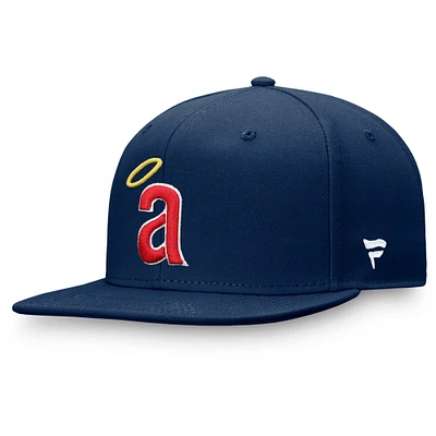 Casquette Snapback Fanatics Navy Angels Cooperstown Collection Core pour hommes