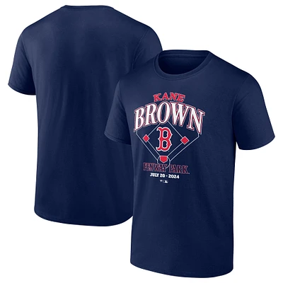 T-shirt fanatiques bleu marine Kane Brown x Boston Red Sox pour hommes