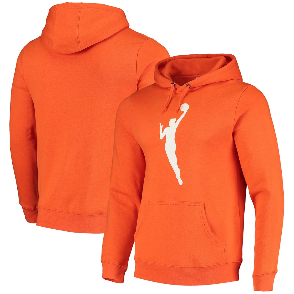 Fanatics Branded Orange WNBA Primary Logo - Chandail à capuchon