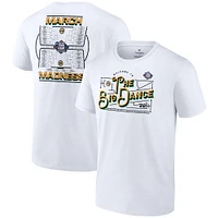 T-shirt blanc Fanatics pour hommes, tournoi de basket-ball NCAA 2022 March Madness Team Bracket