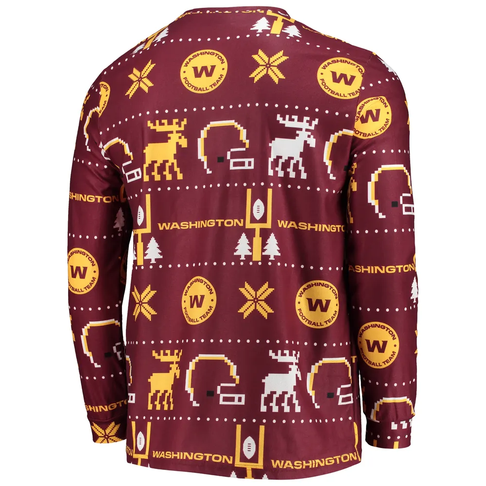 Washington Redskins Snowflakes Pattern Ugly Christmas Sweater