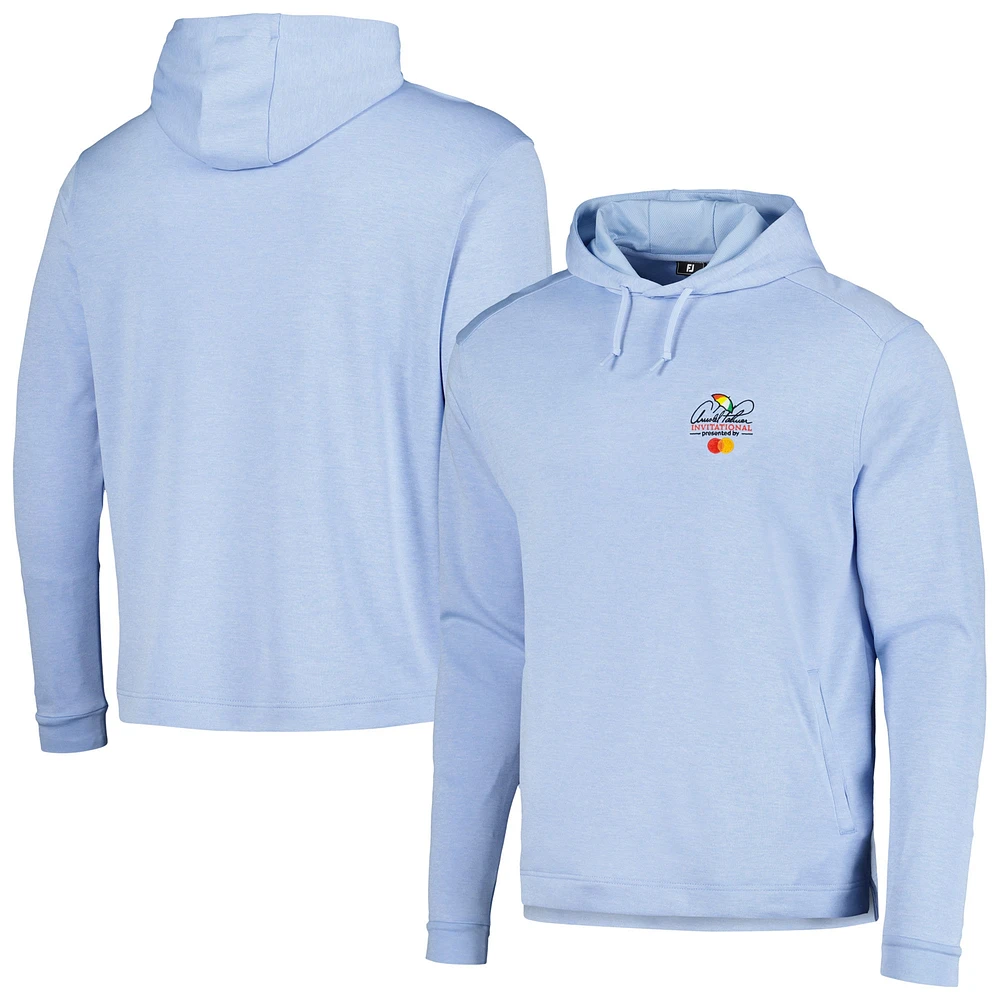 Men's FootJoy Heather Powder Blue 2024 Arnold Palmer Invitational Lightweight Pullover Hoodie