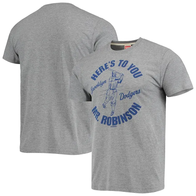 Men's Nike Jackie Robinson Brooklyn Dodgers Cooperstown Collection Name &  Number Royal T-Shirt