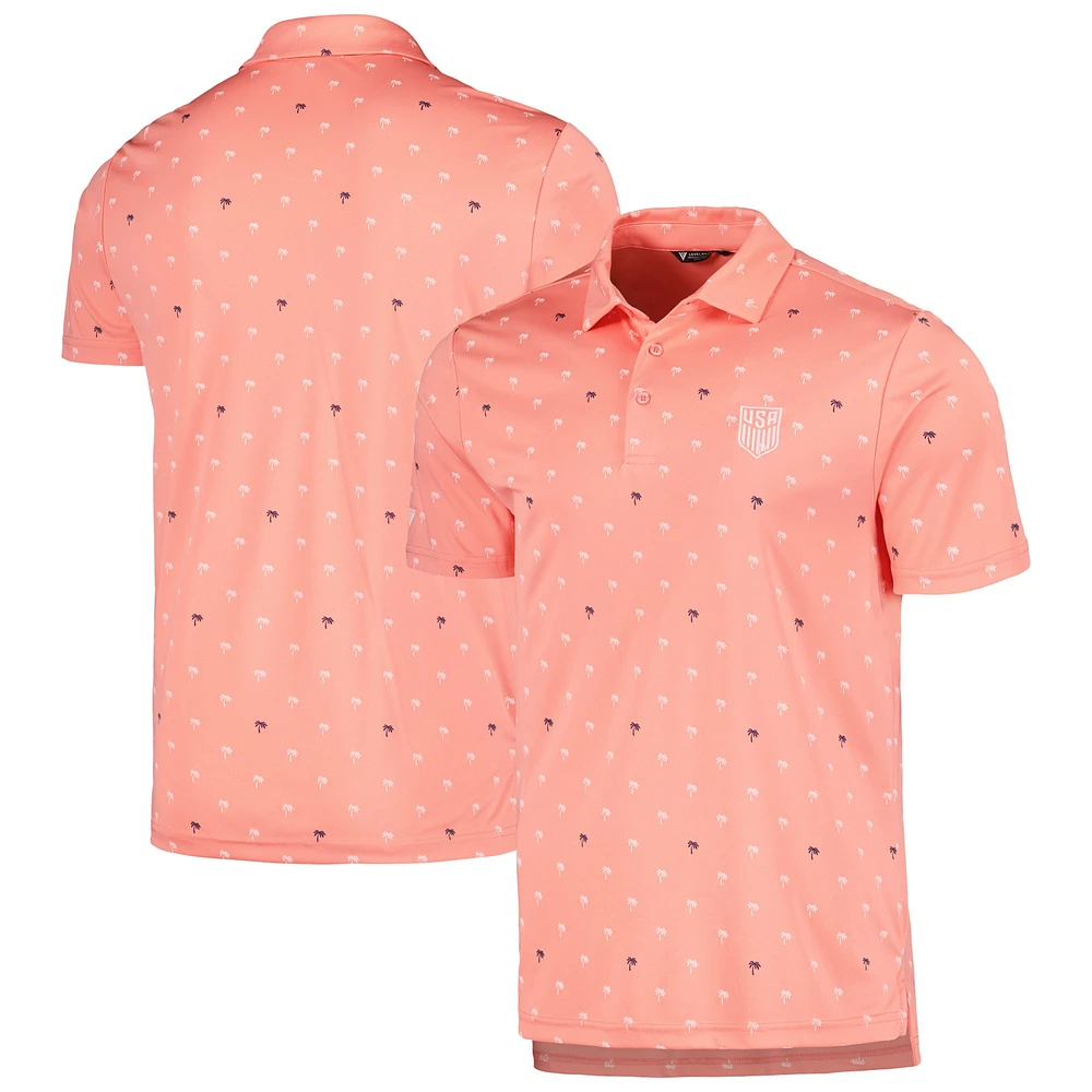 Polo Performance USMNT Groove Corail Levelwear pour hommes